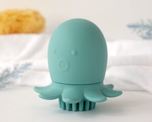 Kūdikio galvos masažo šepetėlis iš silikono