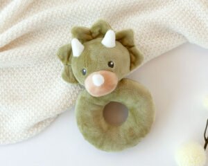 Minkštas žiedo formos barškutis "Dinozauras"