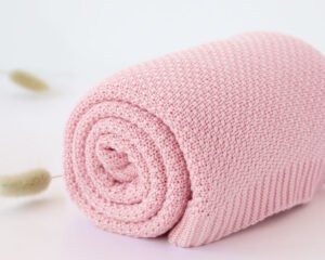 Ekologiškas bambuko pledas kūdikiams 80x110 cm